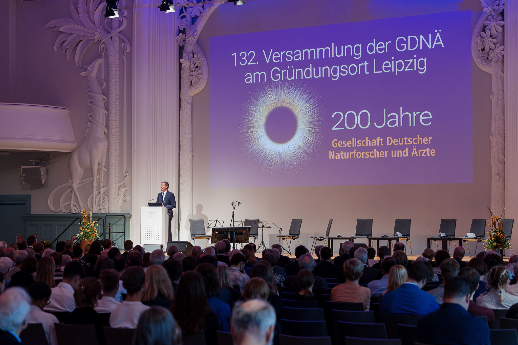 200-Jahre-Feier der Gesellschaft Deutscher Naturforscher und Ärzte in Leipzig