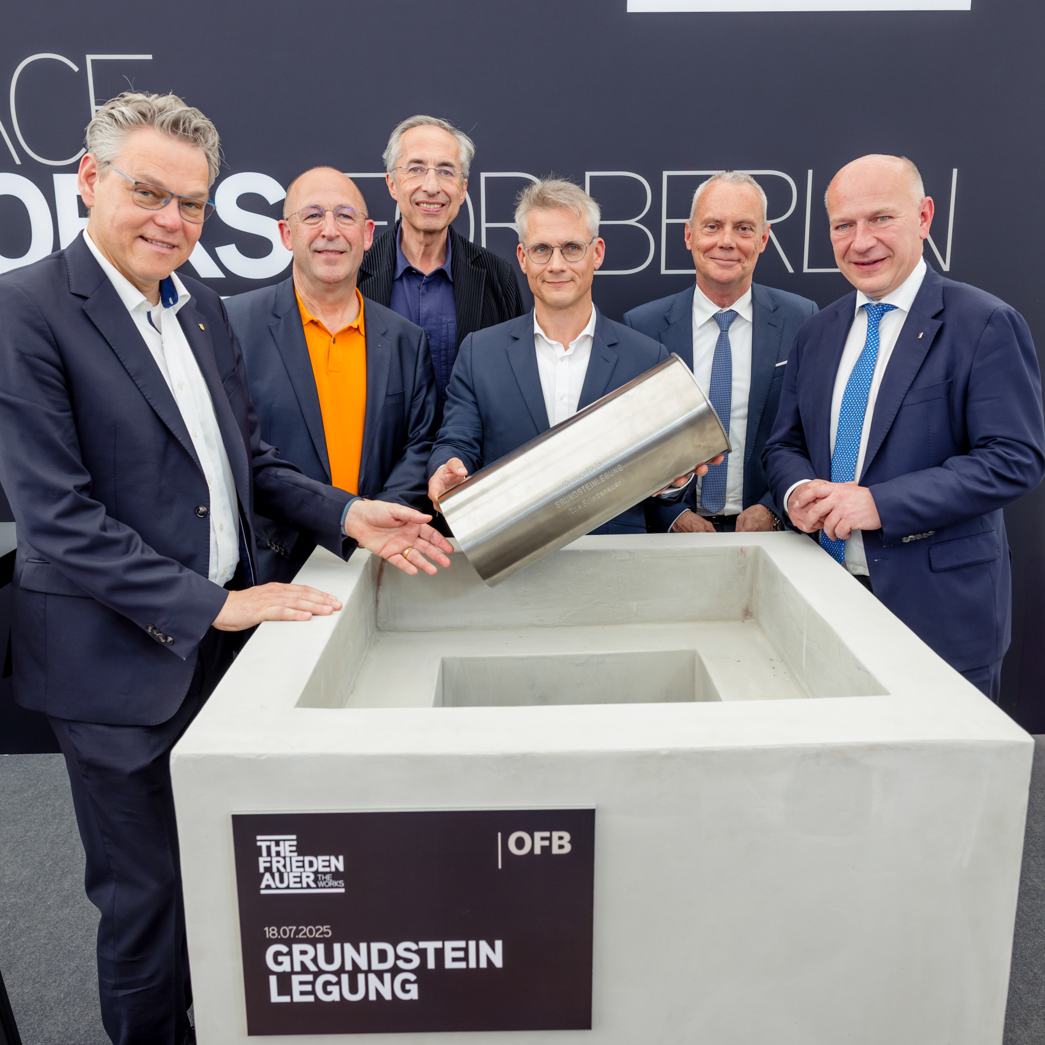Grundsteinlegung THE FRIEDENAUER